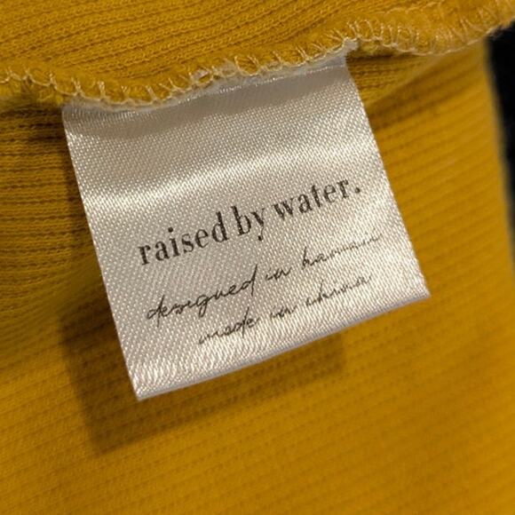 raised by water Yellow One Strap Ribbed Bodysuit XS - Picture 5 of 6
